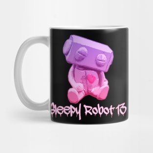 Sleepy Robot 13 Purple Ombre Logo Mug